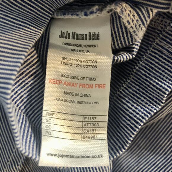 JoJo Maman Bebe Sailboat Overalls, Size 18-24 Months - Picture 7 of 8